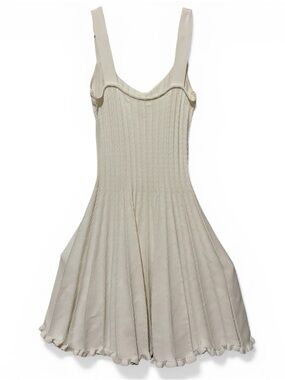 Cream Knit Fit-and-Flare Dress - Women